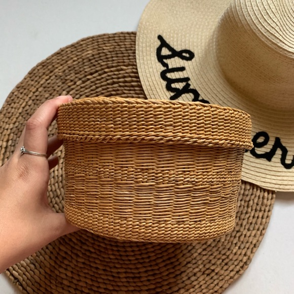 Anthropologie Other - Anthropologie | Woven Straw Wicker Basket
